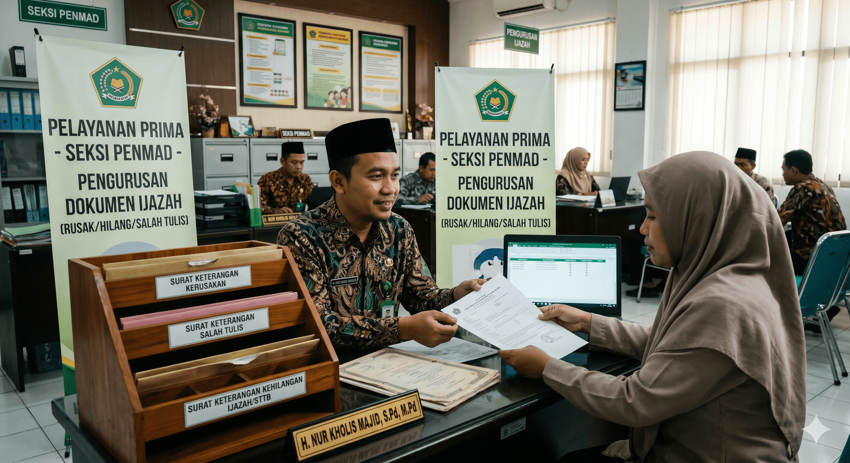 Inovasi Layanan Prima: Tim Seksi Penmad Kemenag Kab. Banjar Ciptakan Alat Kerja Baru untuk Kontrol Dokumen Ijazah